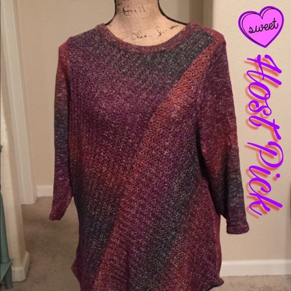 Sweaters - ➕ Knit Kerchief Hem sweater ⭐️ SALE ⭐️